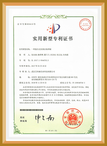 一种复合式宫颈自取样刷